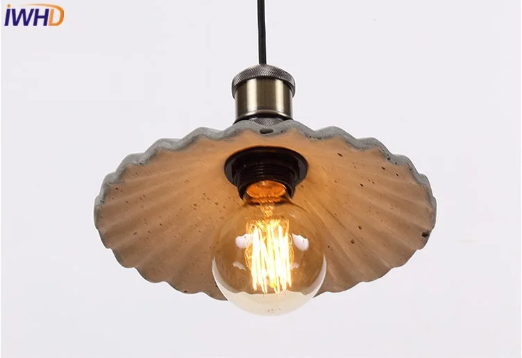 IWHD стиль лофт цемент подвесные светильники Ретро промышленный подвесной светильник для ресторана кухни спальни Hanglamp Lamparas домашнее освещение