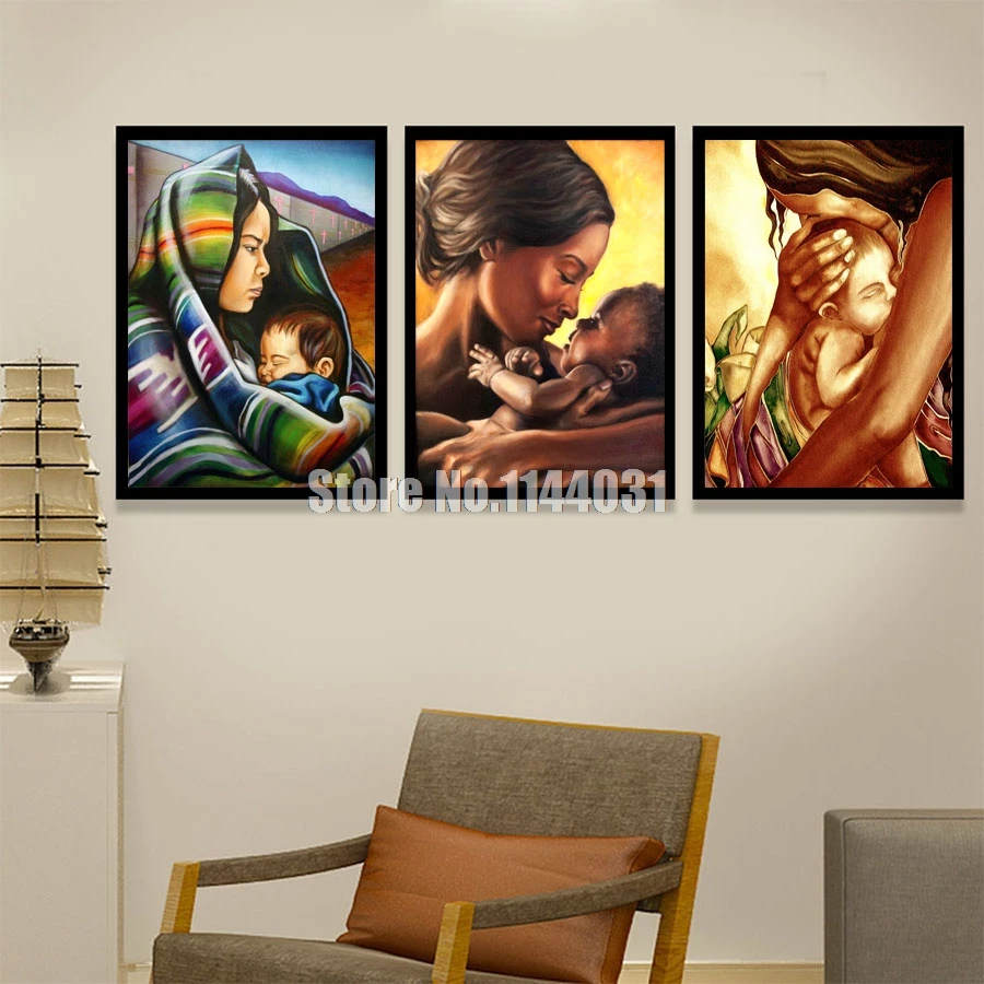 

5D DIY Diamond Painting Crystal full Diamond Painting Cross Stitch Needlework Mother And Child Art Print Home Decorative