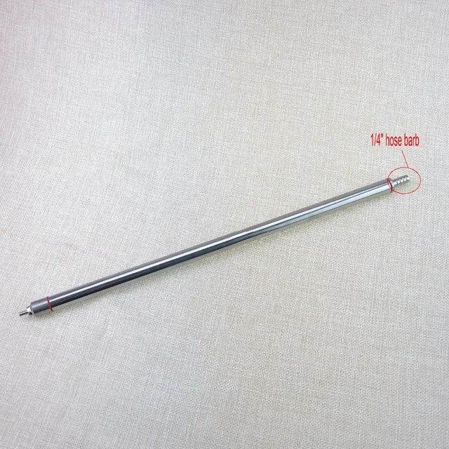 

Homebrew Beer Bottle Filler 1/4" hose barb stainless steel Spring Loaded bottle filler