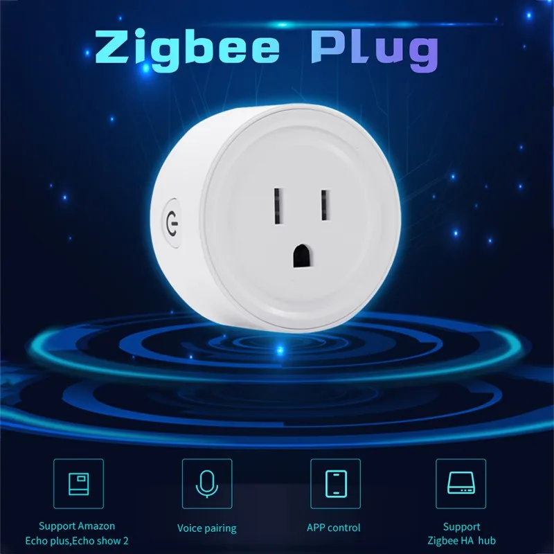 Zigbee болт-заглушка отверстий синхронизации двигателя умная розетка телефон переключатель голосового управления розетка США стандартная