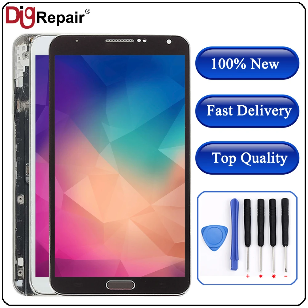 

5.7" For SAMSUNG Galaxy Note 3 lcd N9005 Display Touch Screen Digitizer With Frame N9005 LCD N9005 screen For samsung note 3 lcd