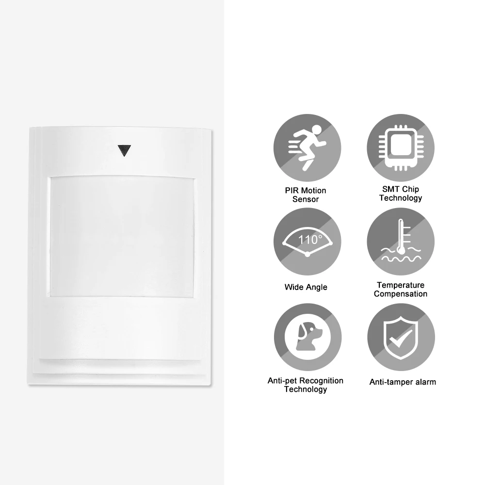 

Anti-Pet PIR Motion Sensor Wired Alarm Dual Infrared Detector Pet Immune For Home Burglar Security Alarm System
