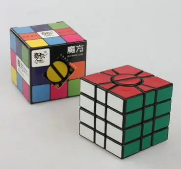 Бренд QJ 4-слойный SQ-1 магический куб Qiji 4x4x4 магический куб скоростная головоломка кубики Развивающие игрушки для детей - Цвет: black