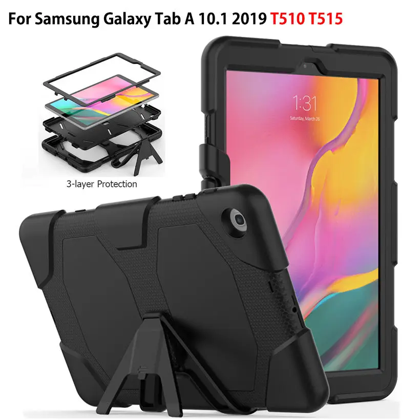 Скидка Чехол для samsung Galaxy Tab A 10,1 2019 T510 T515 SM T510 SM T515 чехол для планшета противоударный сверхпрочный чехол с подставкой