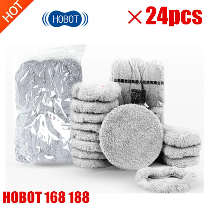 

24pcs/lot robot vacuum cleaner wet mop hobot168 188 window clean mop cloth weeper Vacuum Cleaner Parts