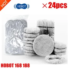 24 unids/lote aspiradora robot trapeador húmedo hobot168 Ventana de 188 limpio paño de mopa llorón de piezas de limpiador