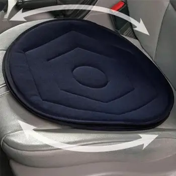 

Auto Seat Cushion Non-slip Car Seat Revolving Rotating Cushion Memory Swivel Foam Mobility Aid Seat Cover Dark Blue