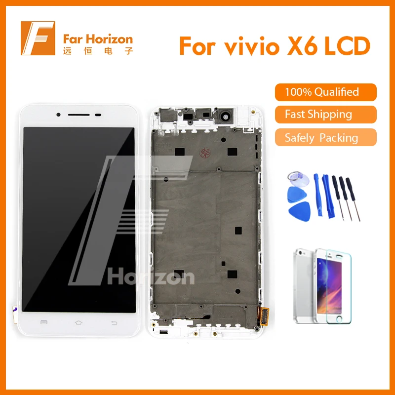 Розничная продажа 100% протестированный ЖК дисплей для VIVO X6 емкостного сенсорного