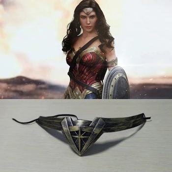 

[Stock]Movie Wonder Woman Gadot Ver. Headset Bracers Crown cosplay props collection New 2017 free shipping