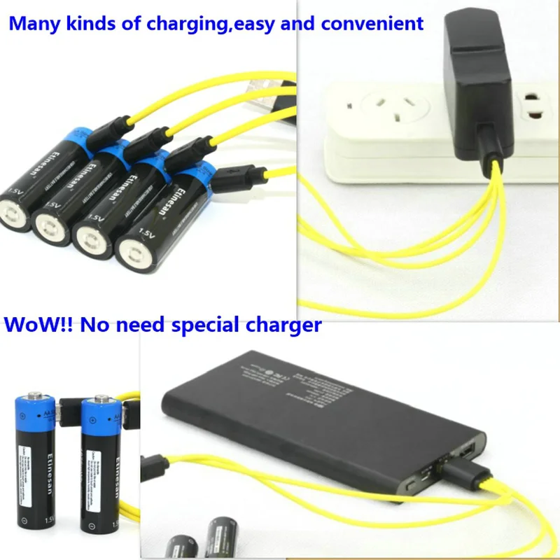 Etinesan 1,5 V AA 1875 mwh литий-полимерные литий-ионные перезаряжаемые литиевые USB аккумуляторные батареи