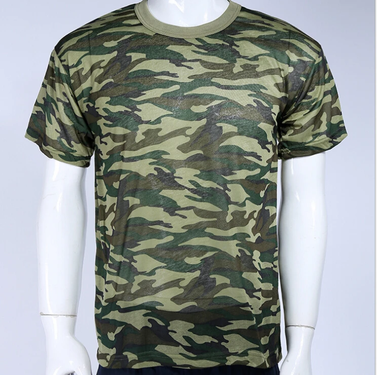 Mens' Camouflage Camo Military Army Outdoors Hunting T Shirt Cotton