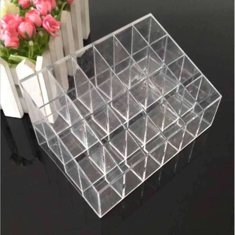 24 Grid Ring Necklace Bracelet Earrings Acrylic Jewelry Organizer Storage Box Holder Jewelry Accessories Packaging Display