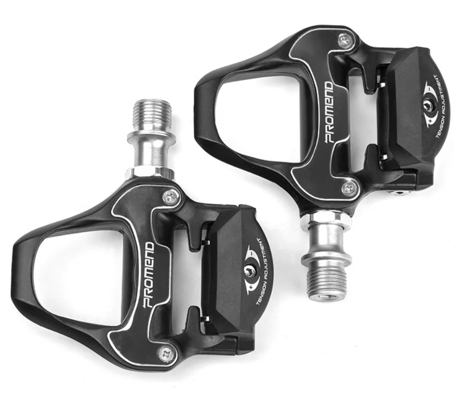 

PROMEND Aluminum Alloy 9/16" Road Bike Pedals Flat Platform Black Ultralight DU Sealed Bearings Bicycle Pedals Platform