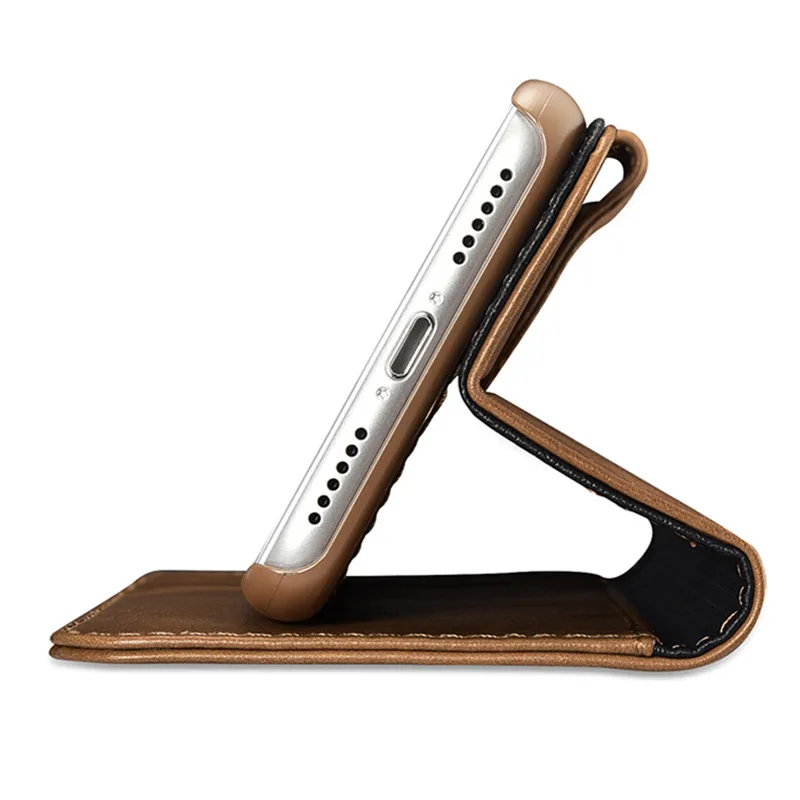 ICarer Пояса из натуральной кожи съемная 2 в 1 бумажник чехол книжка для IPhone X