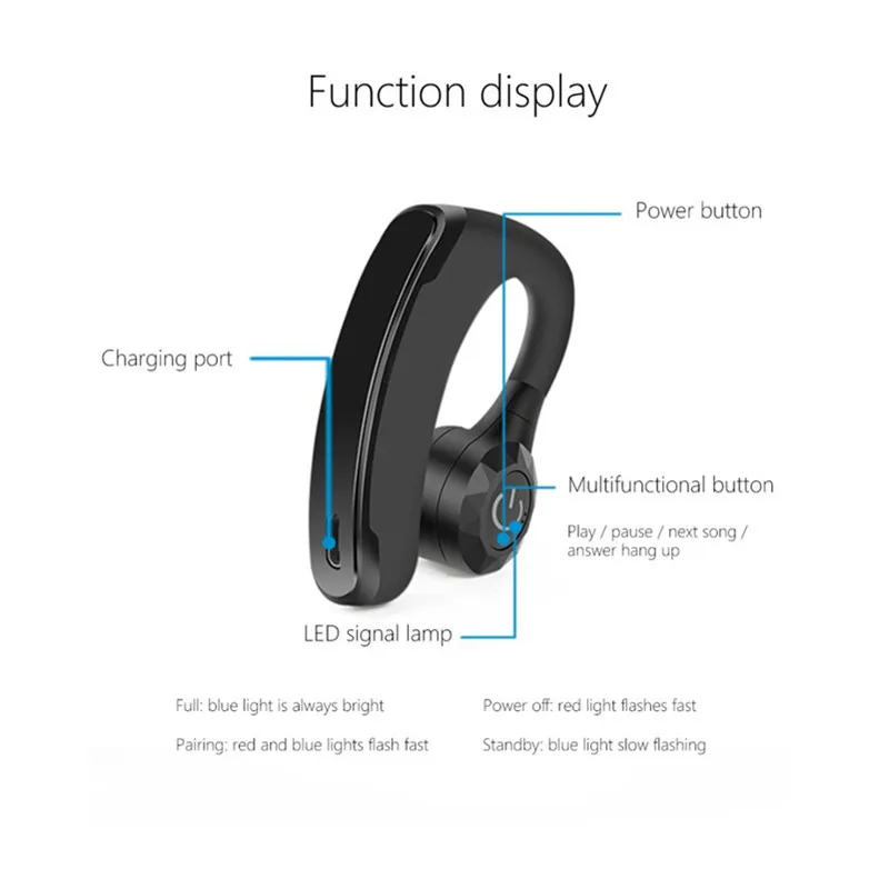 Новинка 2019 Bluetooth наушники Fone De Ouvido гарнитура 160 мАч батарея bluetooth беспроводные с