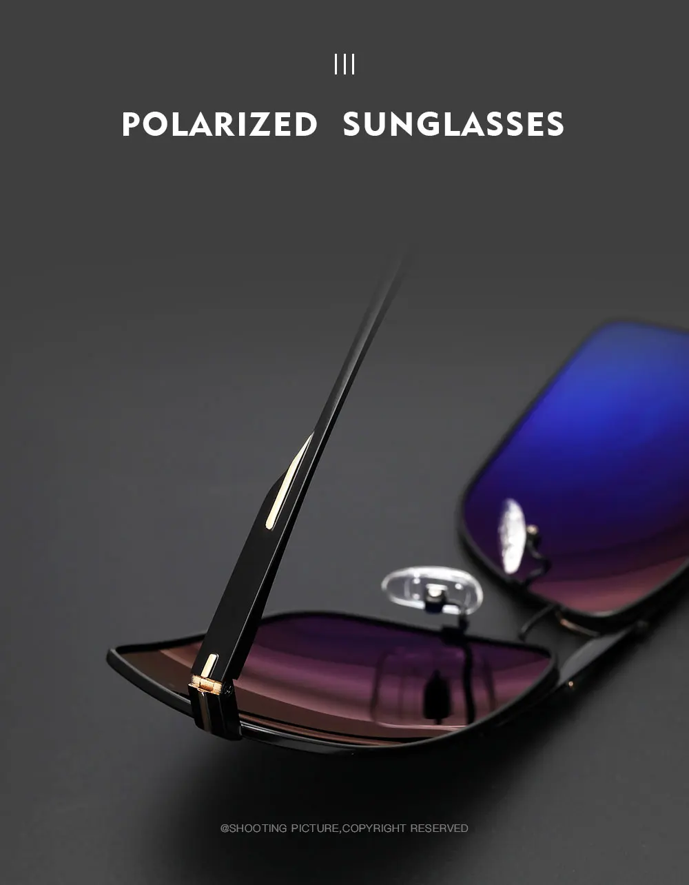 Солнцезащитные очки Для мужчин прямоугольной поляризационные UV400 солнцезащитные очки Для женщин сплав