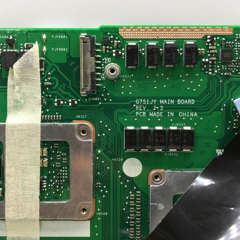 KEFU G751JY motherboard For ASUS G751J G751JY G751JT G751JM laptop mainboard I7-4720HQ CPU GTX980M 4GB 100% Test original