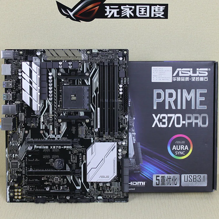 Материнская плата ASUS PRIME X370-PRO X370 Socket AM4 DDR4 64G SATA3 USB3.1 atxматеринская плата новая Оригинальная