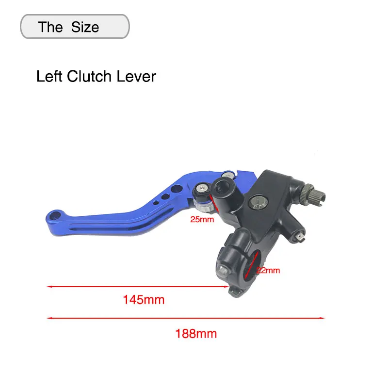 ZSDTRP Универсальный 22 мм мотоцикл тормозной клатч Главный цилиндр резервуар рычаг насоса рычаг гидравлического сцепления для большинства мотоциклов