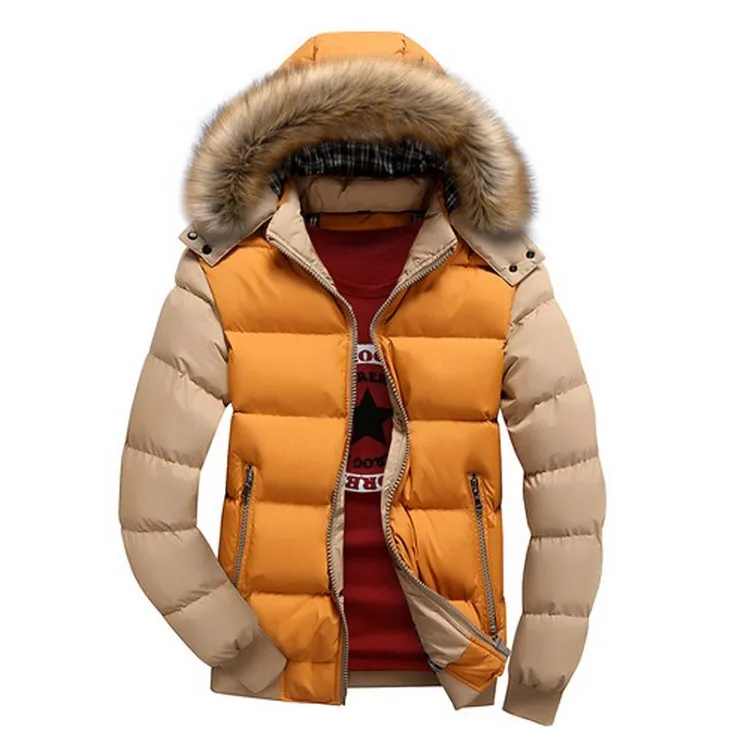 Зимние мужские куртки из горной кожи 7XL, толстая парка с капюшоном и меховым воротником, мужские пальто, повседневные мужские куртки с подкладкой, мужская одежда SA075
