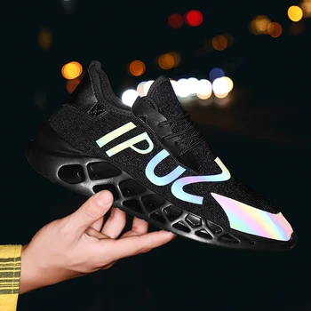 

2019 Reflective tide shoes Outdoor sports Running Shoes men for adults lace-up jogging walking Sneakers Large size 38-47 zapatos