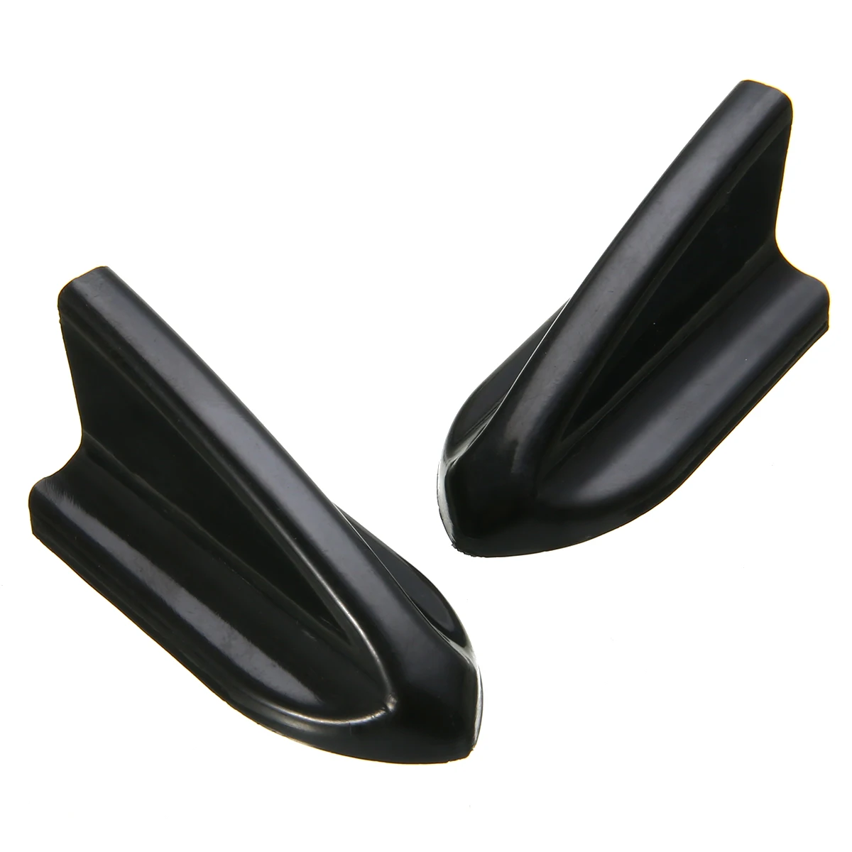 6pcs Black EVO-Style Roof Shark Fins Spoiler Wing Kit Vortex Generator Car Styling