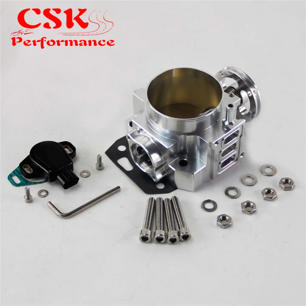 70mm Throttle Body// TPS For honda K20 //Civic// EP3// Type R//Integra DC5 Silver