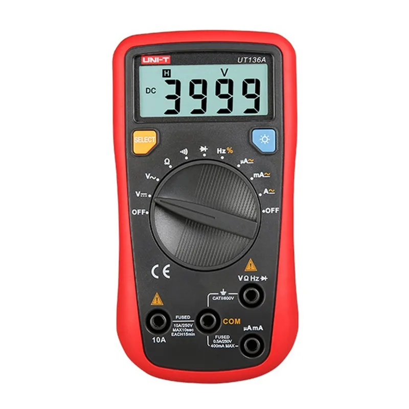 

UNI-T UT136A Digital Multimeter Auto Range LCR Meter Multitester Data Hold DMM LCD Digitale Multimeter Tester Mini Multimetro