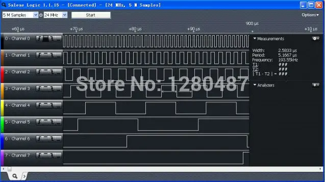 HAILANGNIAO 10 шт./лот Новое поступление USB анализатора логики 24 м 8CH, MCU ARM FPGA DSP средство отладки