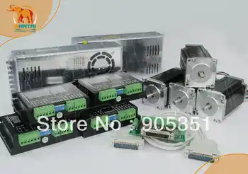 USA Ship&Free Ship to USA ,High Quality , 4Axis Nema23 Wantai stepper motor 270oz,3A,4Lead CNC