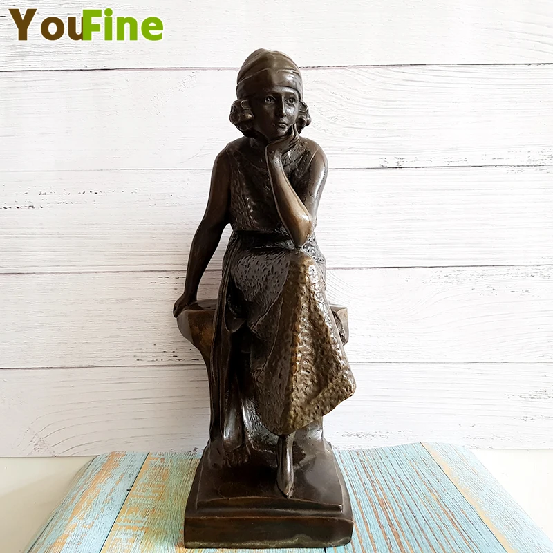 

Bronze casting statue female dancer sculpture brass bronze statue ballroom decoration home interior art decoration
