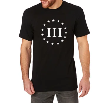 

Mens Three Percenter 2nd Amendment Patriot Guns T-Shirts Men Tee