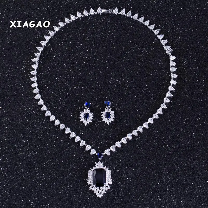 

XIAGAO brand New arrival fashion luxury marquise shape jewelry set with bracelet high quality party/wedding jewelry for women