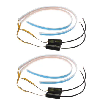 

Waterproof Daytime Running Lights Car LED Headlight Ultra-thin Flexible Turn Signal DRL 45cm & 60cm