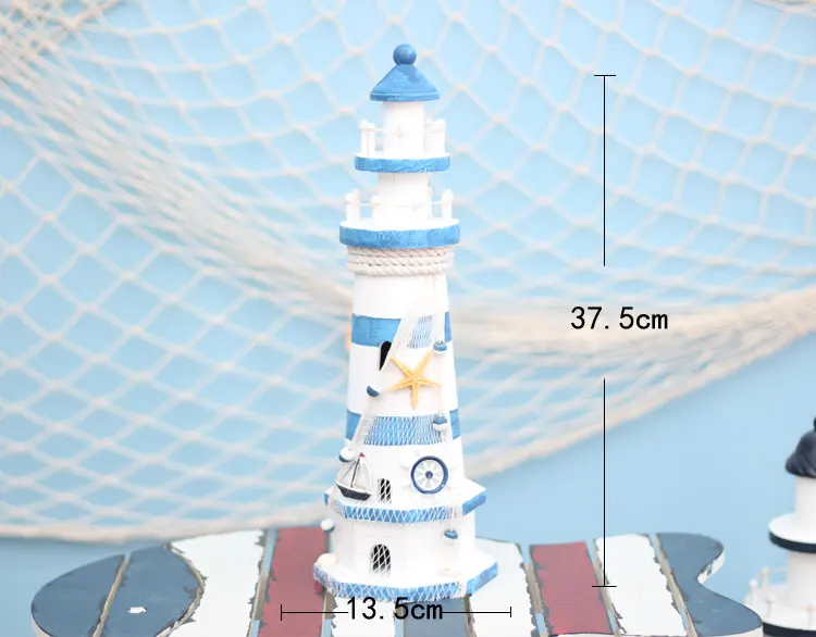 Средиземноморский деревянный Маяк старый украшения дома Творческий Морской стиль украшения подарок для детей