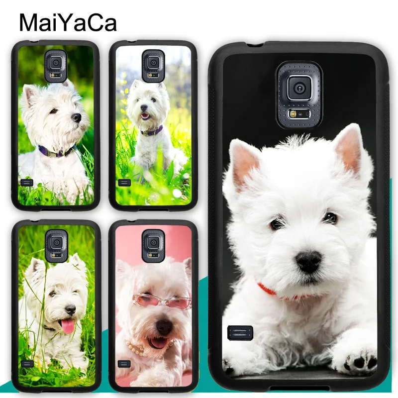 

MaiYaCa West Highland Terrier Westie Dog Phone Cases For Samsung Galaxy S6 S7 edge S8 S9 S10 Plus Lite Note 9 8 Back Cover Coque
