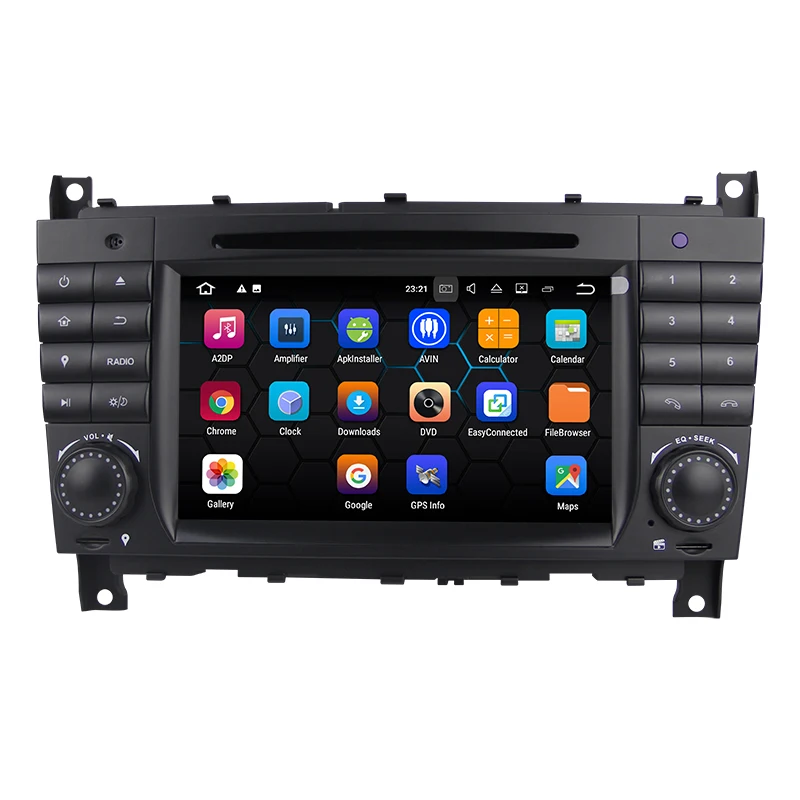 Top 4G RAM Android 9.0 Car DVD GPS for Mercedes/Benz C Class W203 2004-2007 c200 C230 C240 C320 C350 CLK W209 car radio navigator 1