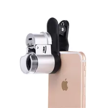 Для iPhone мобильный телефон Andriod внешний объектив Мини 66 раз мобильный телефон микроскоп объектив с многослойным покрытием Оптическое стекло телефон объектив