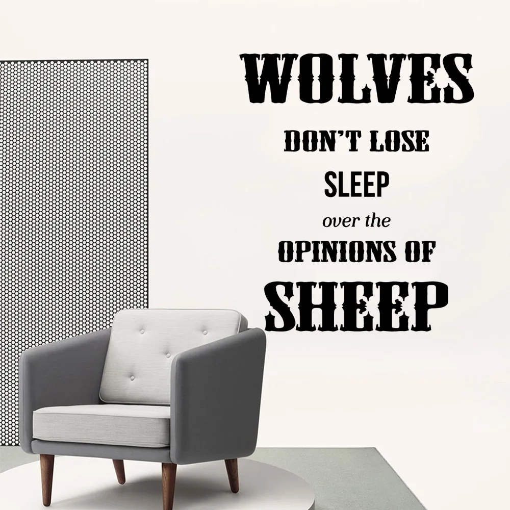 

Pretty Wolve and Sheep Wallpaper Home Decoration Wall Sticker for Living Room Company School Office Decoration Decal Mural