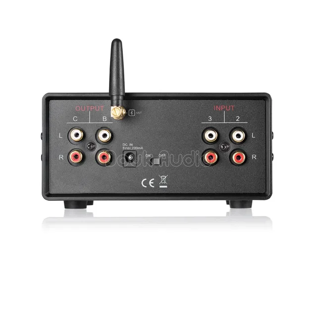 MC403 RCA 3.5mm  bluetooth receiver 4 IN 3 OUT Passive audio input selector switcher splitter