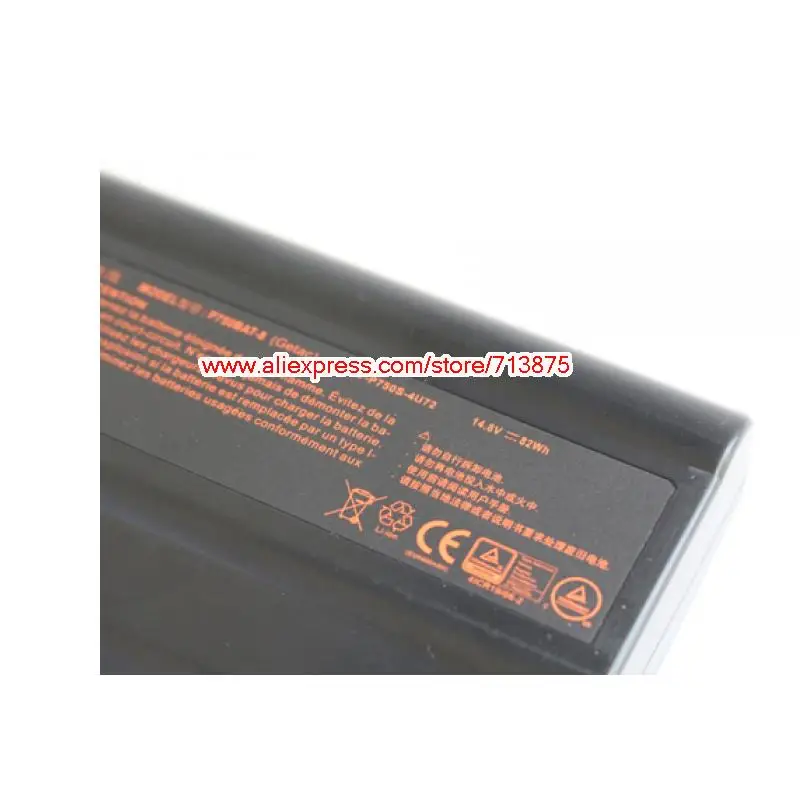 Фото Clevo P750BAT-8 6-87-P750S-4271 Аккумулятор для P750 P750S P751 P751ZM EON17-X X599 6-87-P750S-4272 P775TM1-G P770ZM 14,8 V 82Wh №2