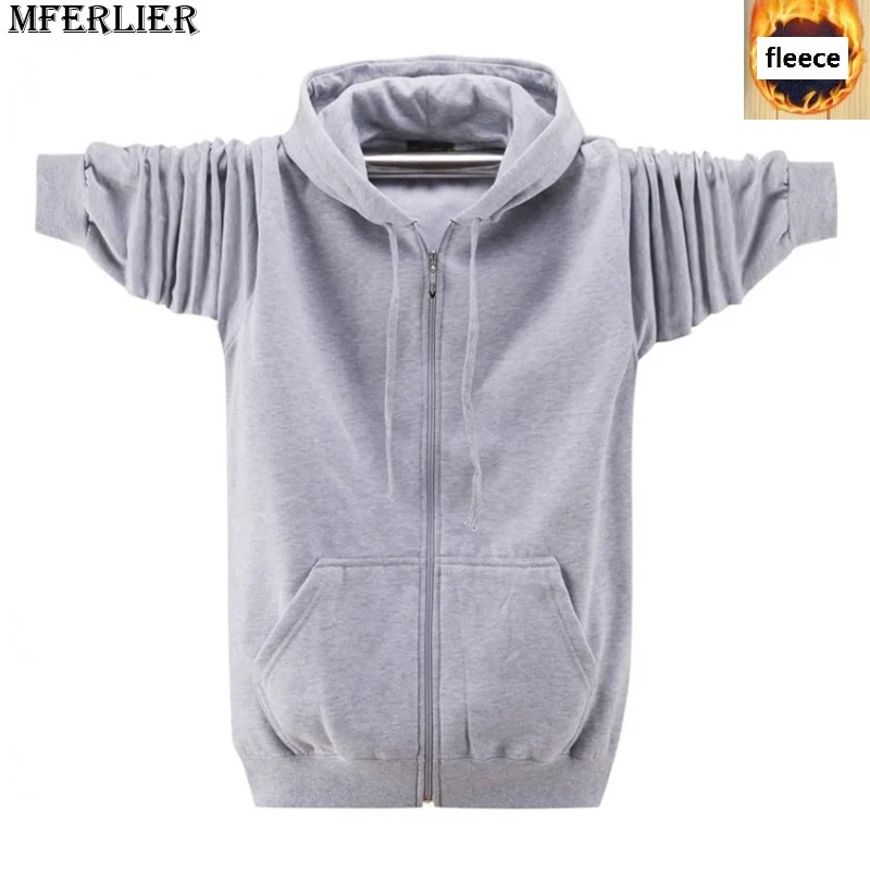 الرجال هوديس بلوزات الصوف الدافئة كبيرة الحجم كبيرة 6XL 7XL 8XL سستة الباركور الخريف الشتاء قمصان سويت شيرت بقلنسوة رمادي معطف أسود الرجال هوديس بلوزات الصوف الدافئة كبيرة الحجم كبيرة 6XL 7XL 8XL سستة الباركور الخريف الشتاء قمصان سويت شيرت بقلنسوة رمادي معطف أسود