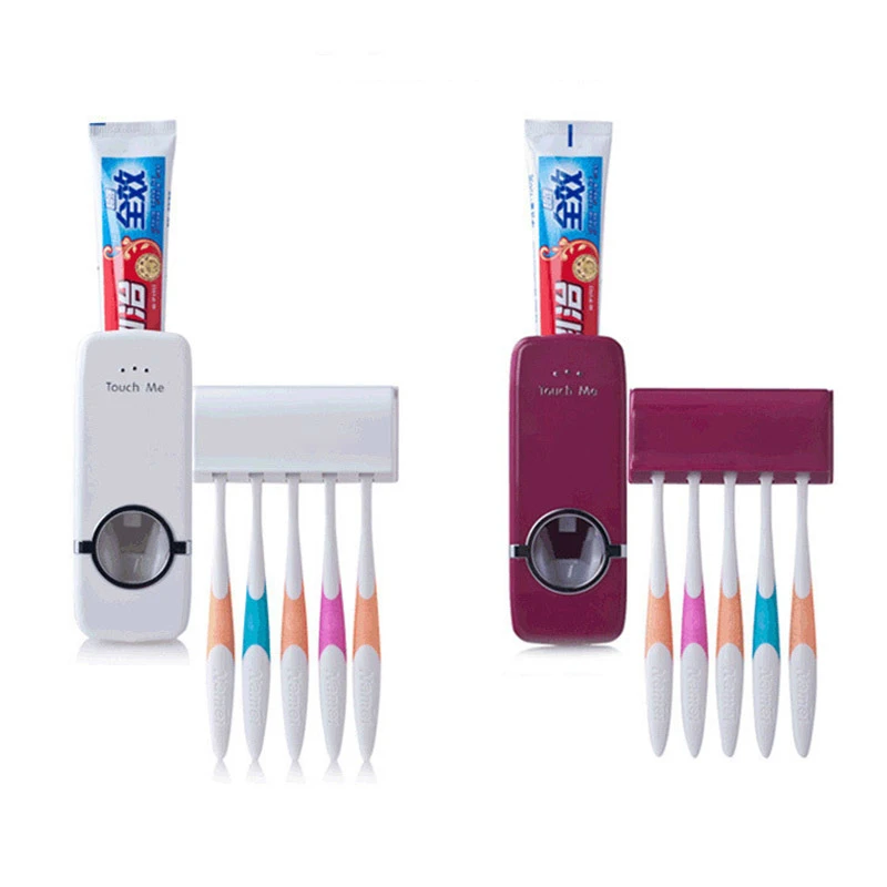 

Automatic Toothpaste Dispenser Toothbrush Holder Set Wall Mount toothbrush Home sets Bathroom Products Toothpaste Squeezers