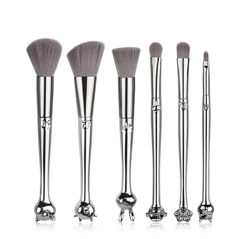 

6PCS/Set Chinese Zodiac Makeup Brushes Set Foundation Powder Blending Eyeshadow Make Up Brush Cosmetics Beauty Tool With Box