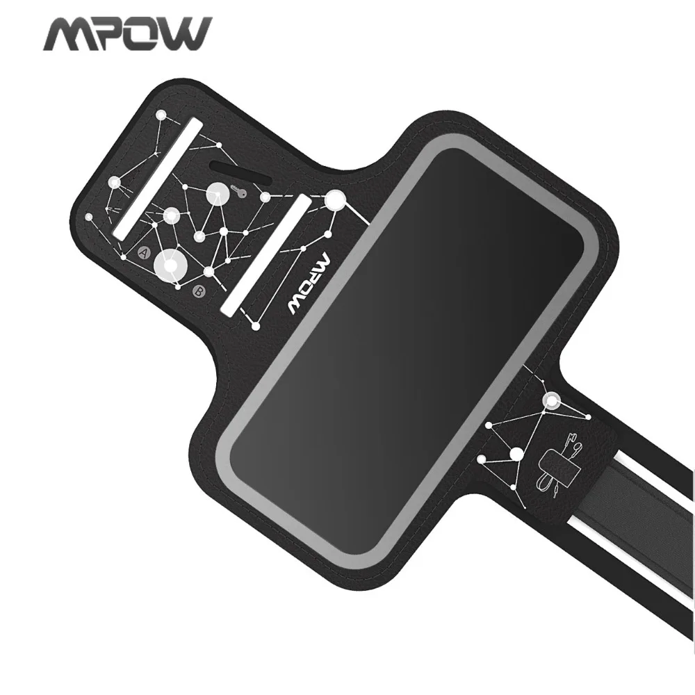 

Mpow Universal For Screen Size Up to 5.3inch Sports Armband Starry Sky Pattern Gym Arm Band with Card Pockets For iPhone Samsung
