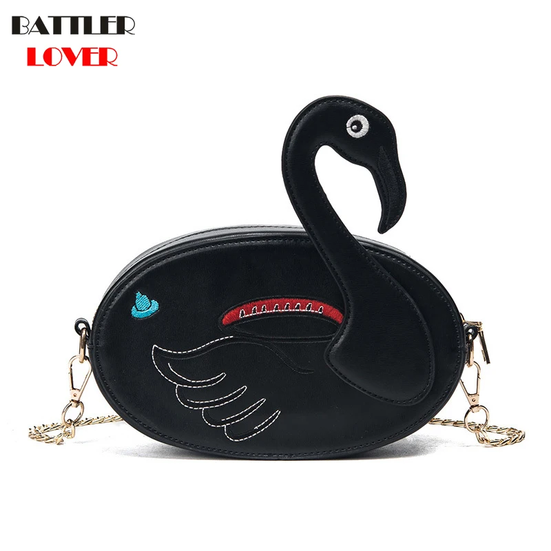 Black Goose Shape Handbags Women Luxury Brand Bag Handbag Women Shoulder Bag Messenger Bags Female Crossbody Bags Bolsa Feminina