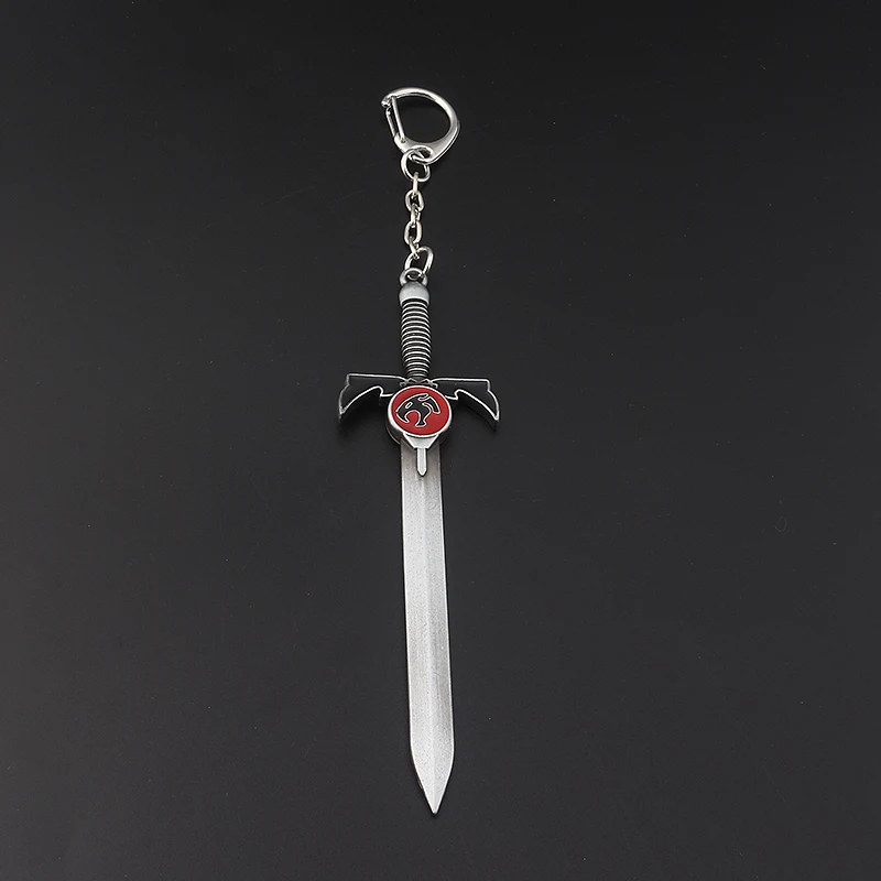 RJ Лидер продаж мультфильм Thundercats брелок в виде меча Высокое качество античная бронза и серебро меч из сплава для мужчин и женщин брелок