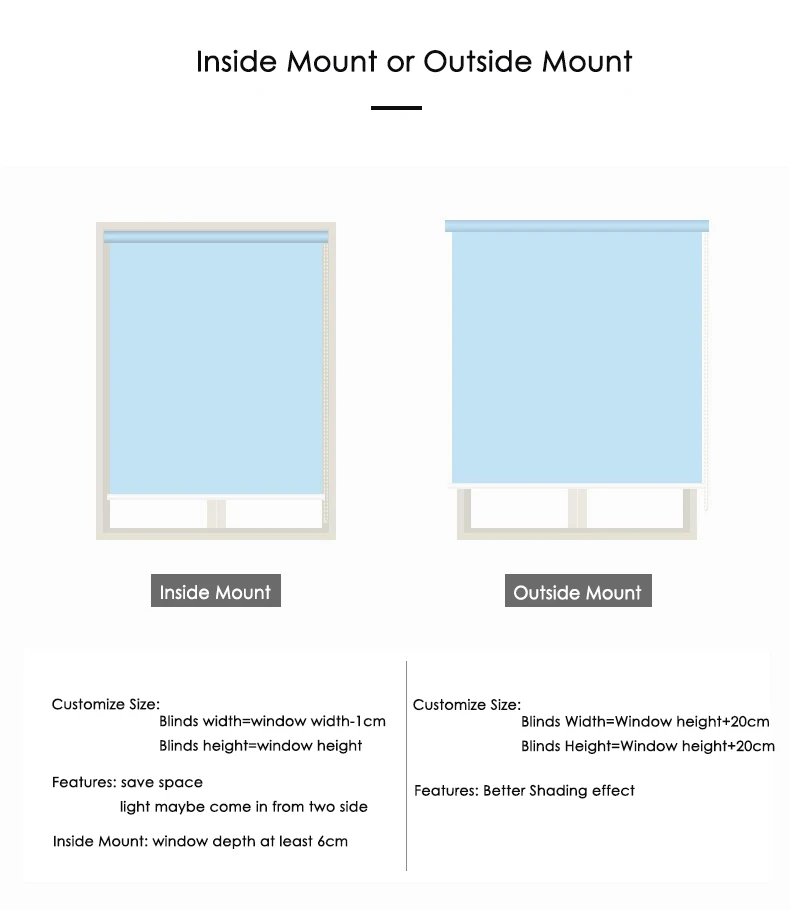 Persianas enrollables de luz diurna sin sol personalizables tamaño medio sombra o pantalla completa sistema de cadena de bolas persianas de tela Persianas enrollables de luz diurna sin sol personalizables tamaño medio sombra o pantalla completa sistema de cadena de bolas persianas de tela