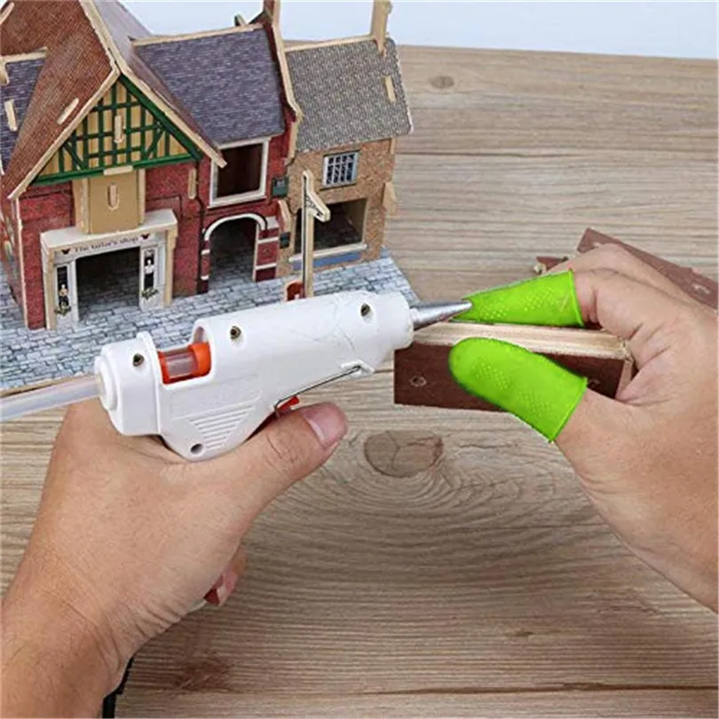 12Pcs Hot Glue Anti-scalding Finger Caps Silicone Finger Protectors In 3 Sizes #3m18 (6)