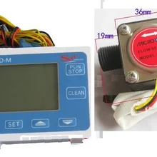 G1/2 цифровой ЖК-дисплей Дисплей Ротаметр расходомера газовые счетчики